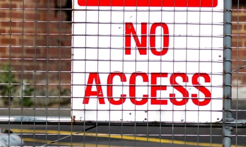 no access